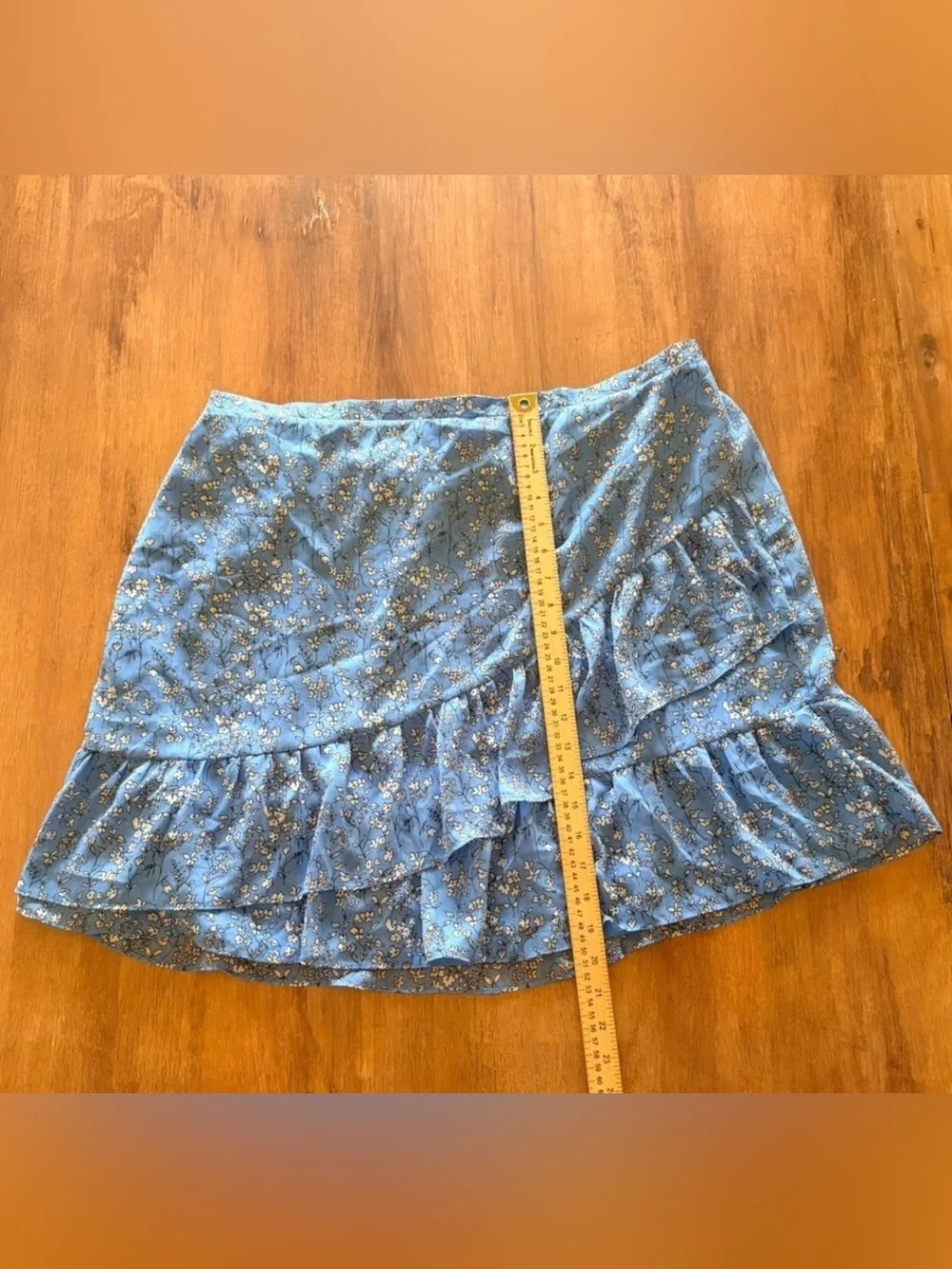 Banana Republic Floral Faux Wrap Skirt Women's Size XL Girlhood Cottage Pull On